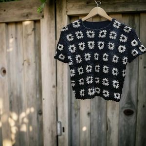 Crochet Flower Top - Unique Design