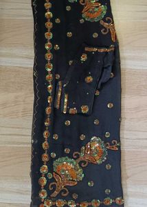 Elegant Black Saree