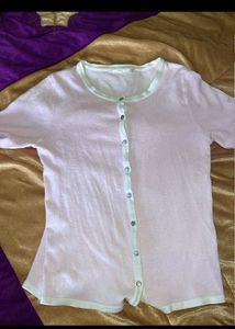 Pink cardigan type Top