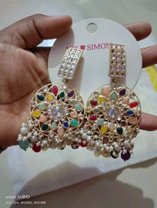 Colorful Beaded Dangle Earrings