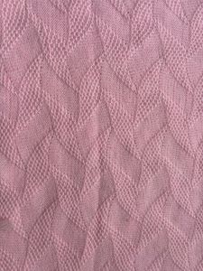 Handmade Pink Knitted Baby Blanket