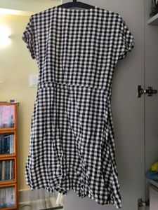 Black And White Checked Dress
