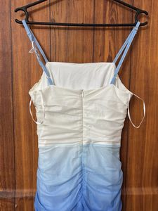Newme ombre mesh blue dress