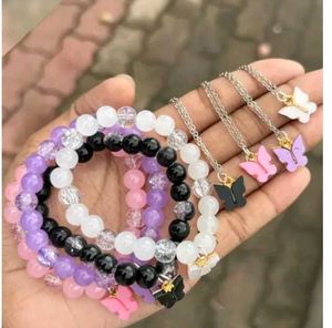 Butterfly Bracelet &amp; Necklace Set4