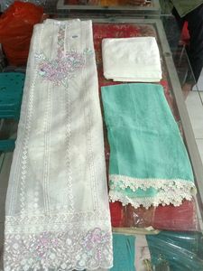 Elegant Unstitched Salwar Kameez Set