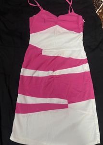 Pink & White Striped Dress