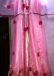 PARTY WEAR GAWN WITH  SEPARATE NET JACKET