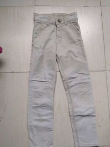 Boy's Casual White Jean's.