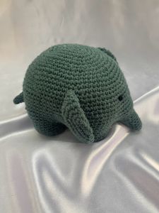 Cute Grey Crochet Plushie Elephant