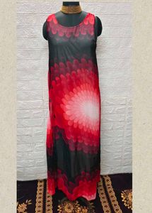 Red ♥️ & Black Maxi Dress