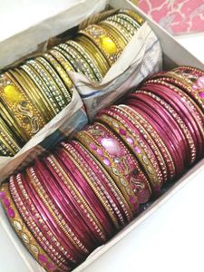 Exquisite Indian Bridal Bangle Sets - Gold