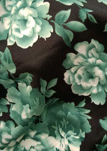 Floral Print Green Skirt