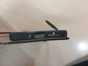 Black Leather Phone Cover