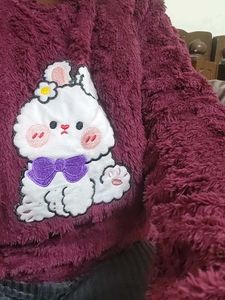 Cute Plush Bunny Top