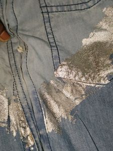 Dual Toned Denim Shirt (New)