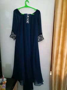 Teal Blue Georgette Set