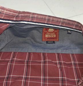 MOZZO Slim Fit Plaid Shirt