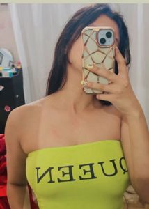 Neon Green Tube Top