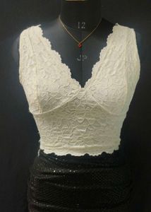 Lace Crop Top - Stylish &amp; Trendy