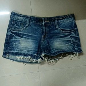 Denim Cut-Off Shorts