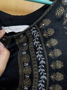 Pack Of 2 Black Kurta &amp; 1Freebie