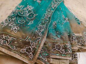 Net 2 Colour Saree With Paticot 🔥