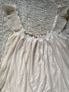 Girly  Ruffle Trim Tank Top