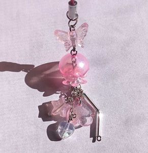pink jellyfish phone charms