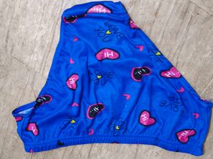 Blue Heart Print Panty