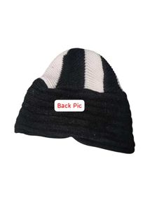 Baby Black/White Cap (WOOLLEN)