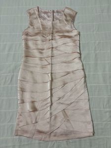 Peach Satin Dress