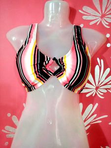 Striped Bikini Top