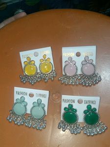 Colorful Jhumka Earrings Set