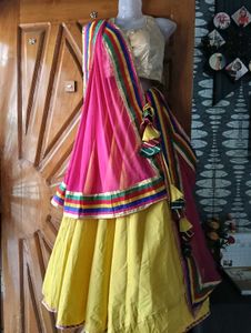 Bright Yellow Lehenga Choli Set