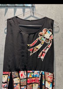 Elegant Floral Patchwork Dress