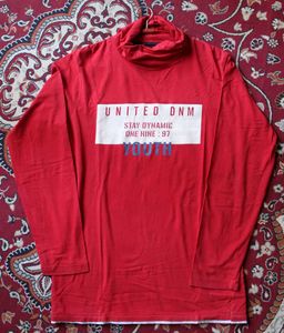 Red Turtleneck Tee.