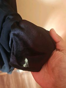 pink owl Black Maxi Dress with Pearl Details