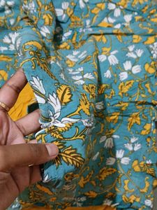 Shoulder Cut Grown Kurti With Plazo