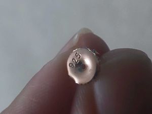 Rose gold plated 925 silver Gemstone earrings