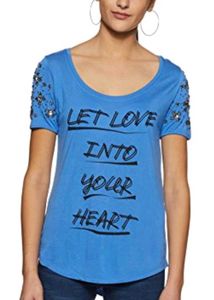 Blue Embellish T-shirt