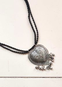 Heart Jingle Cord Necklace