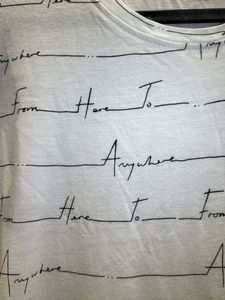 Off Shouler White AJIO Causal Tee