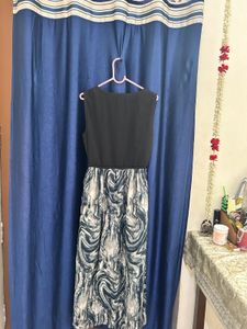 Black Printed 👗 Dress