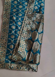 printed benarasi silk dupatta lightweight wit zari