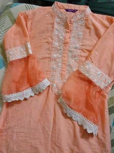 Peach Ethnic Suit