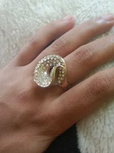 Statement Ring with Rhinestones
