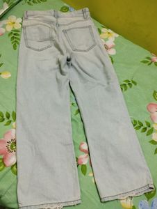 H&amp;M Ribbed Straight Leg Jeans