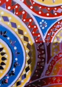 Customized Lippan Art (Glass Work )