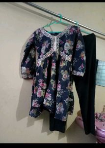 Alia Cut Kurta With Straight Pant