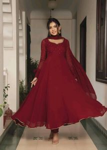 Heavy Flared Anarkali Maxi Dress